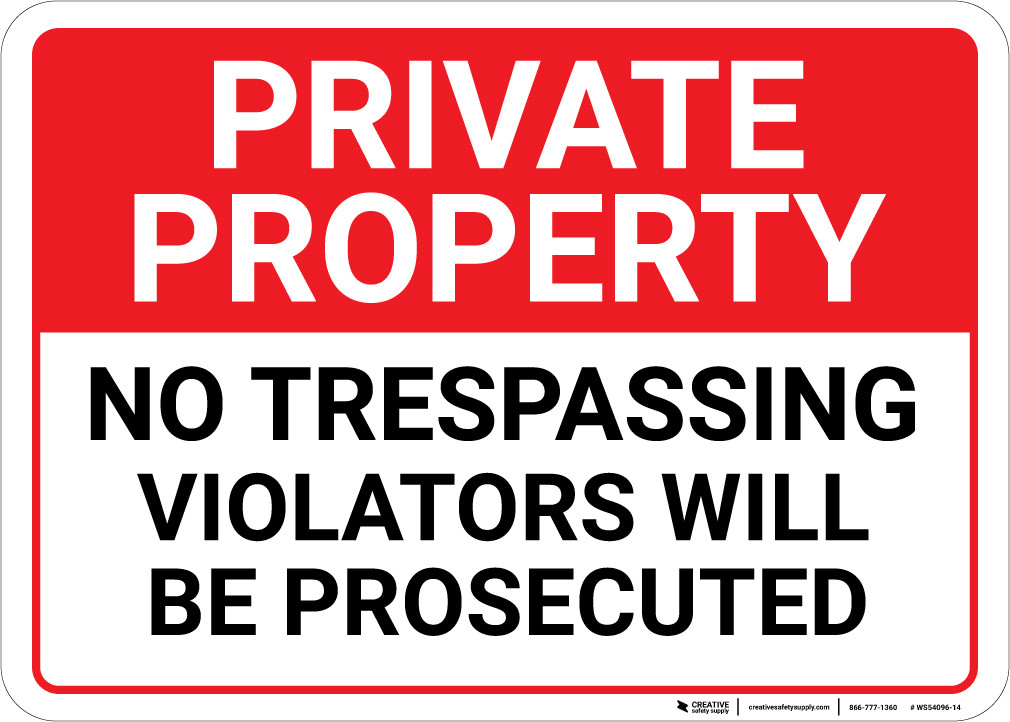 SmartSign Privatgrundstück – No Trespassing Schild, Zweisprachig, 25,4 X 35,6 Cm, Reflektierendes Aluminium