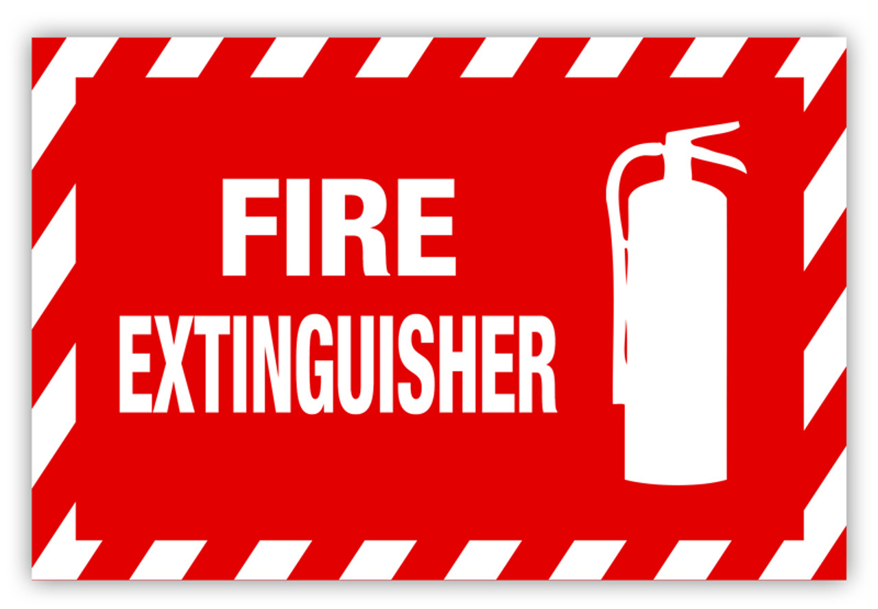 fire extinguisher label