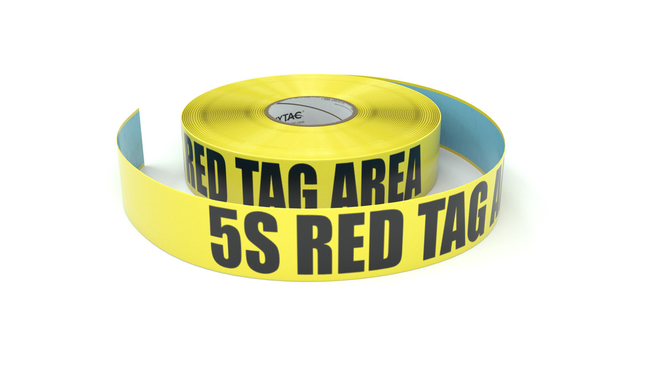 5S Red Tag Holding Area Tape (4 in. Width)