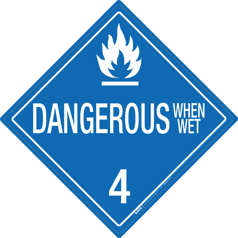 ●DANGEROUS GOODZ Saf-T-Pak® STP-803 Class 9 Hazard - Misc. Dangerous Goods Label, 4