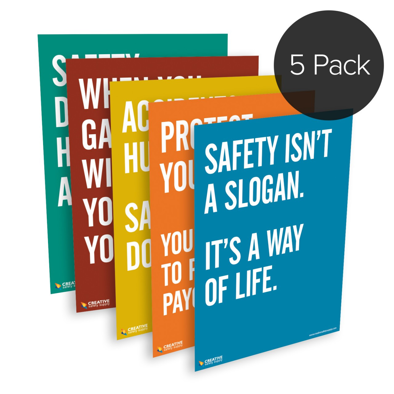 5-Pack| Safety Quote Series Posters