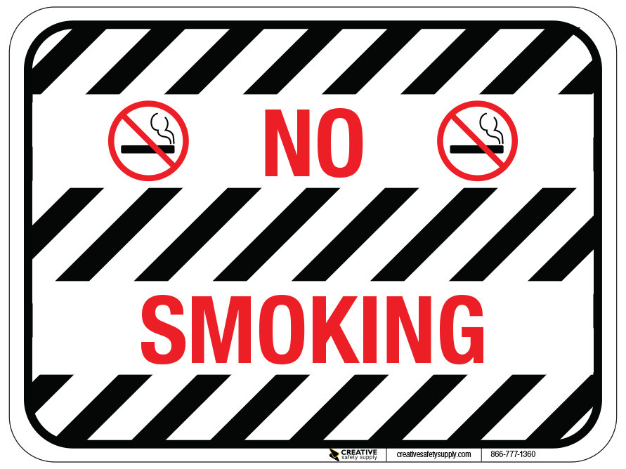 No Smoking - Floor Sign