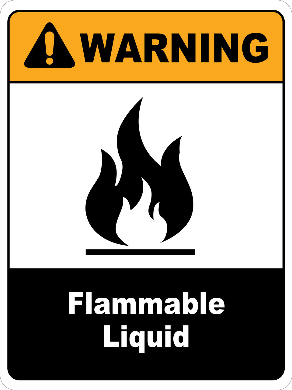 danger flammable sign