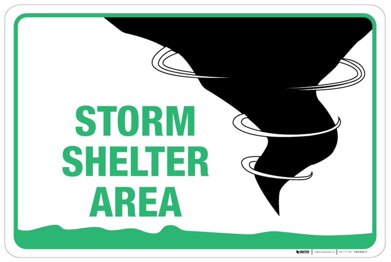 Storm Shelter Area Sign storm-shelter-area-sign