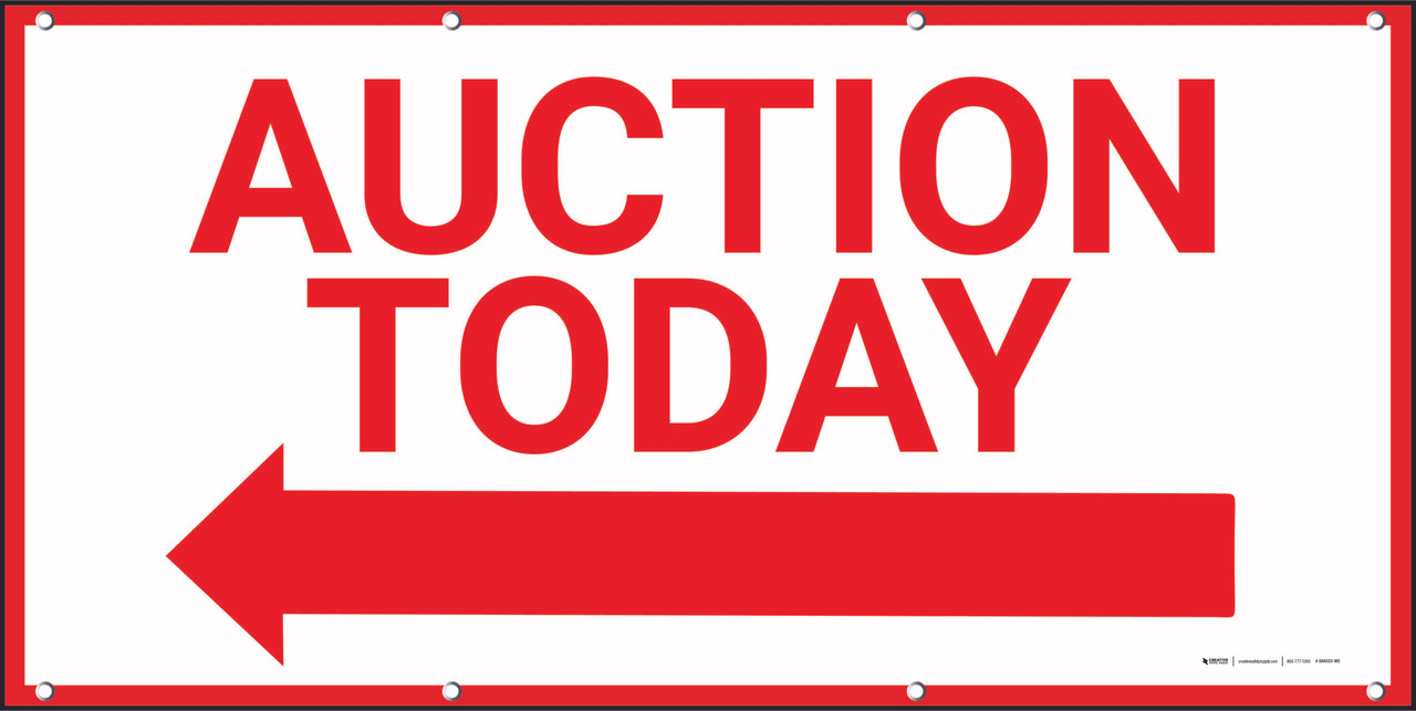 Auction Today Left Arrow Banner