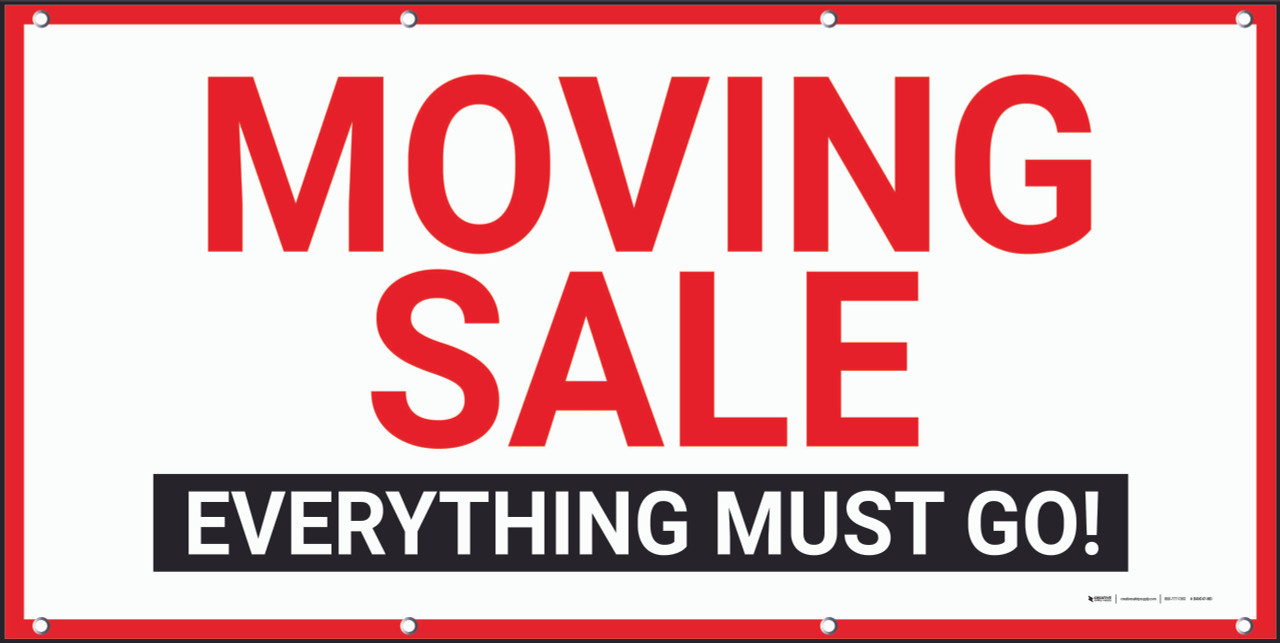 Moving Sale Banner