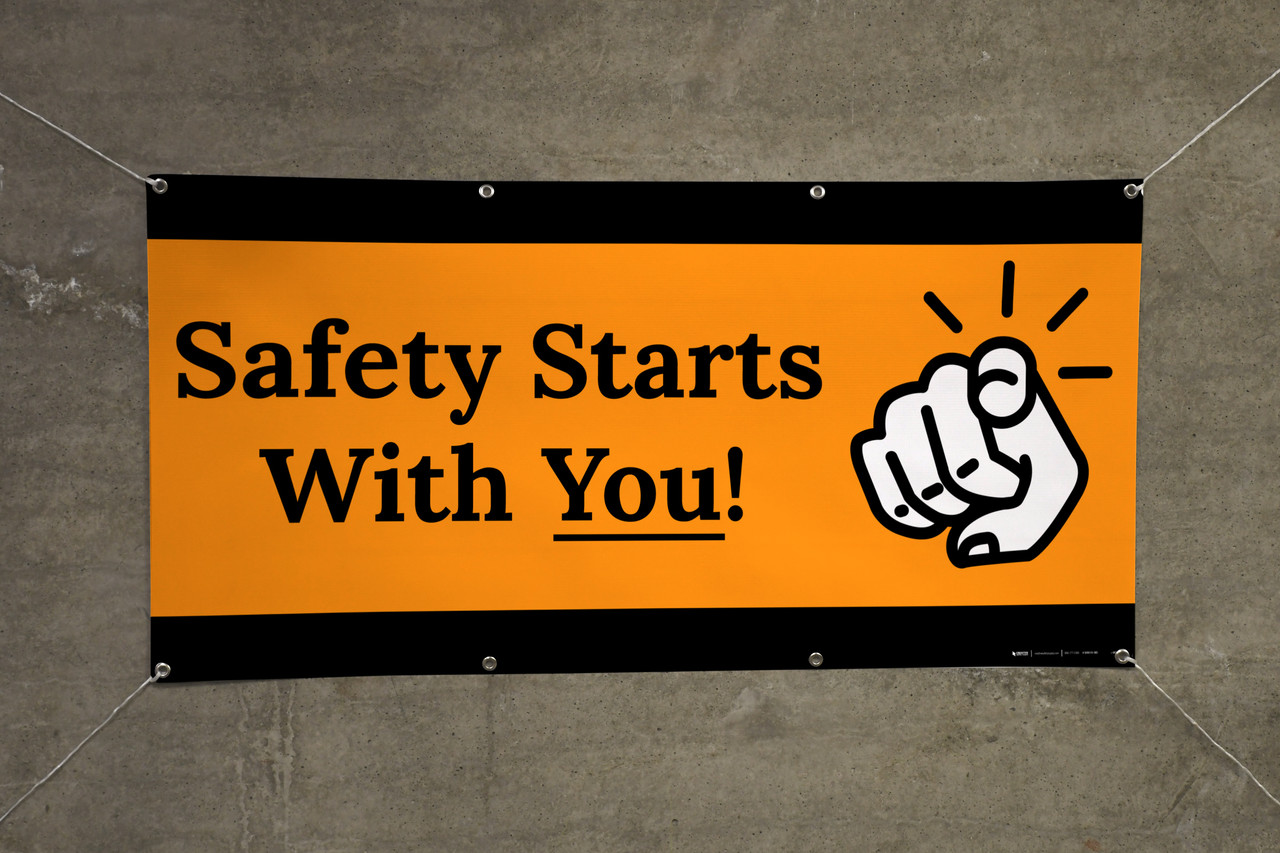 Safety Starts With You Orange Banner