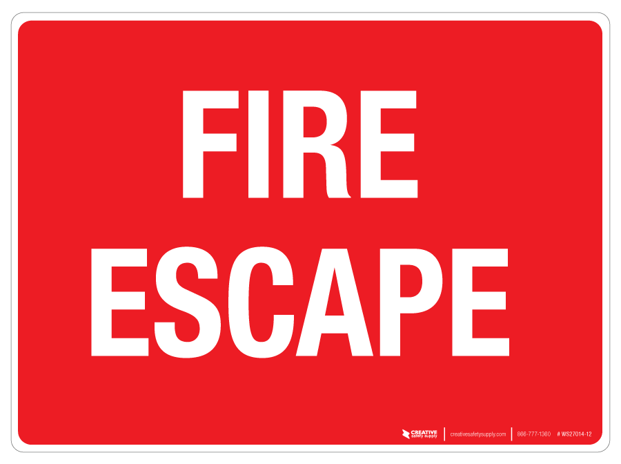Vsafety Notausgang-Schild – Feueralarm-Pfeil Links, 300x100 Mm, 3 Stück, Selbstklebend, EN ISO 7010