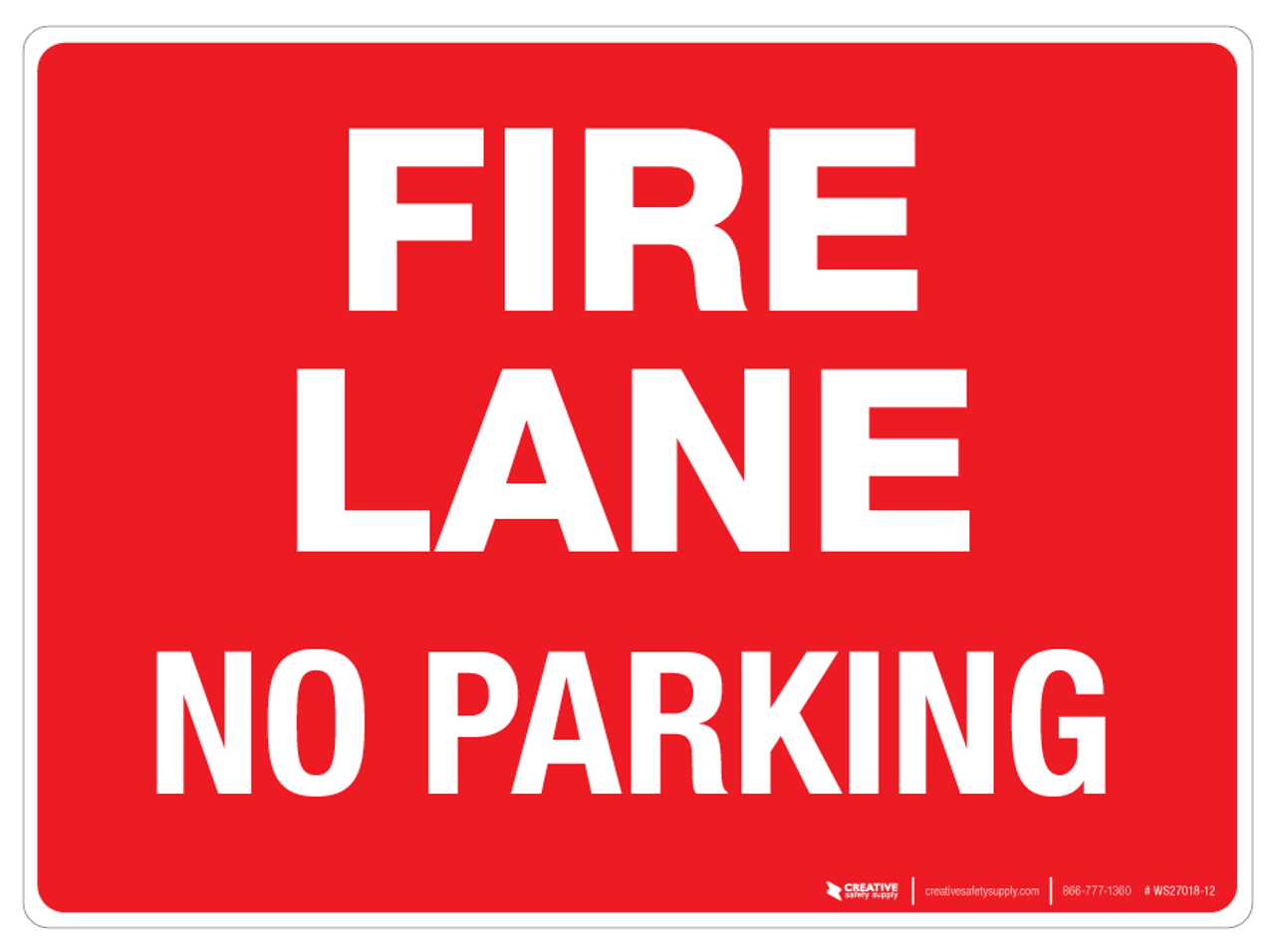 no parking fire lane signs