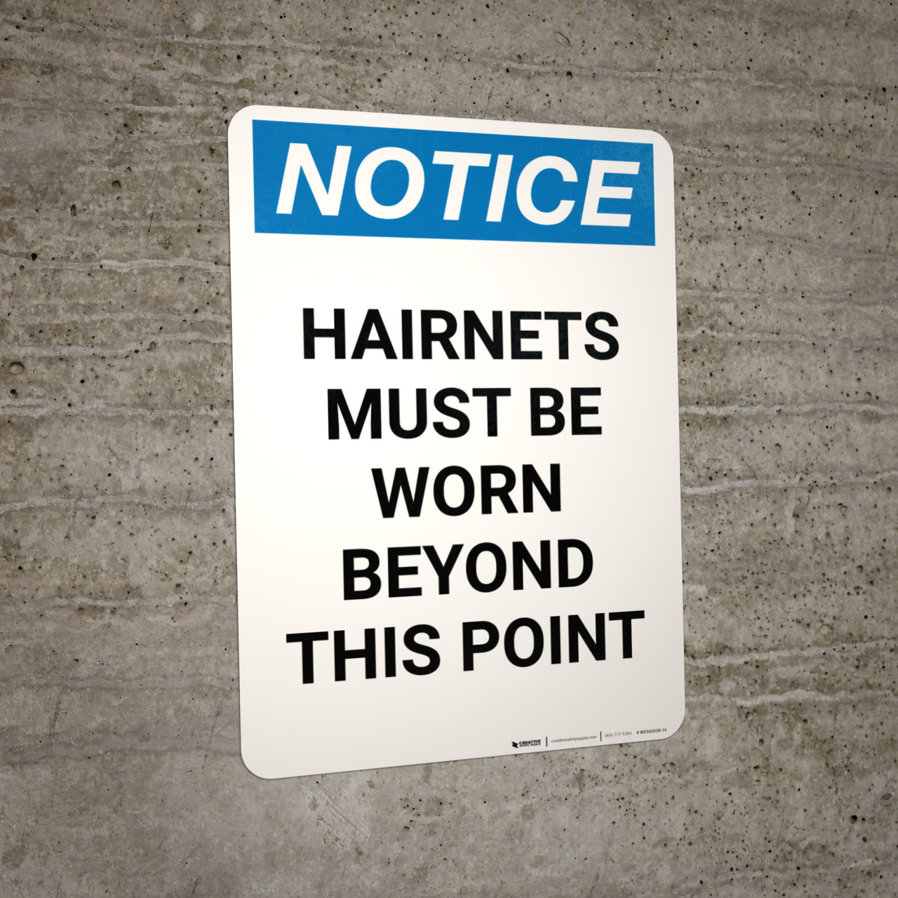 Notice: Halon Protected Room Keep Door Closed with Icon - Portrait Wall ...