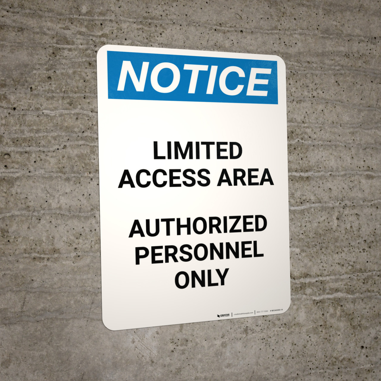 Notice: Lockout Tagout Station with Graphic - Portrait Wall Sign