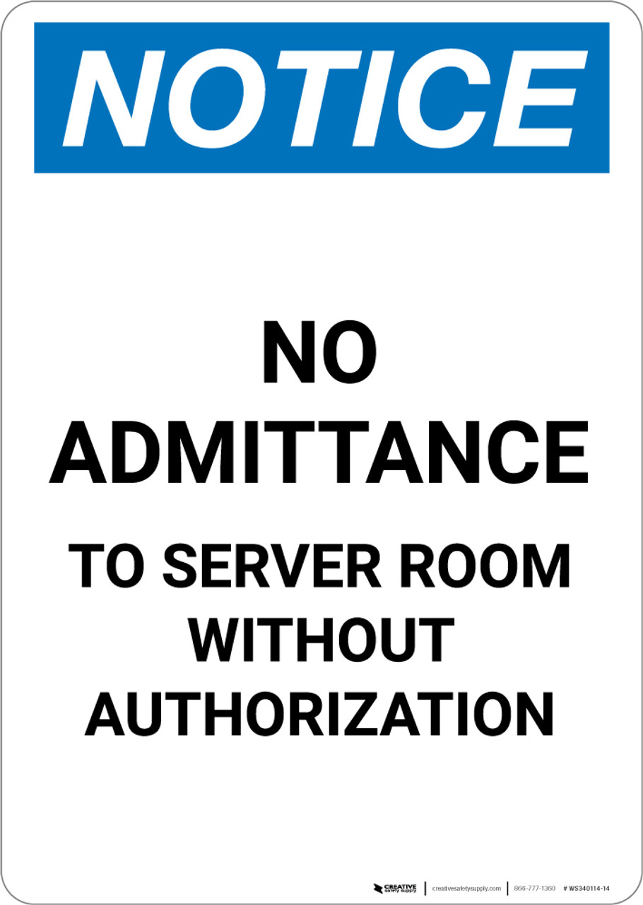 Danger No Admittance Without Authorization Osha Metal Aluminum Sign