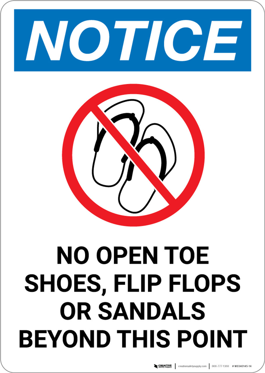 no flip flops