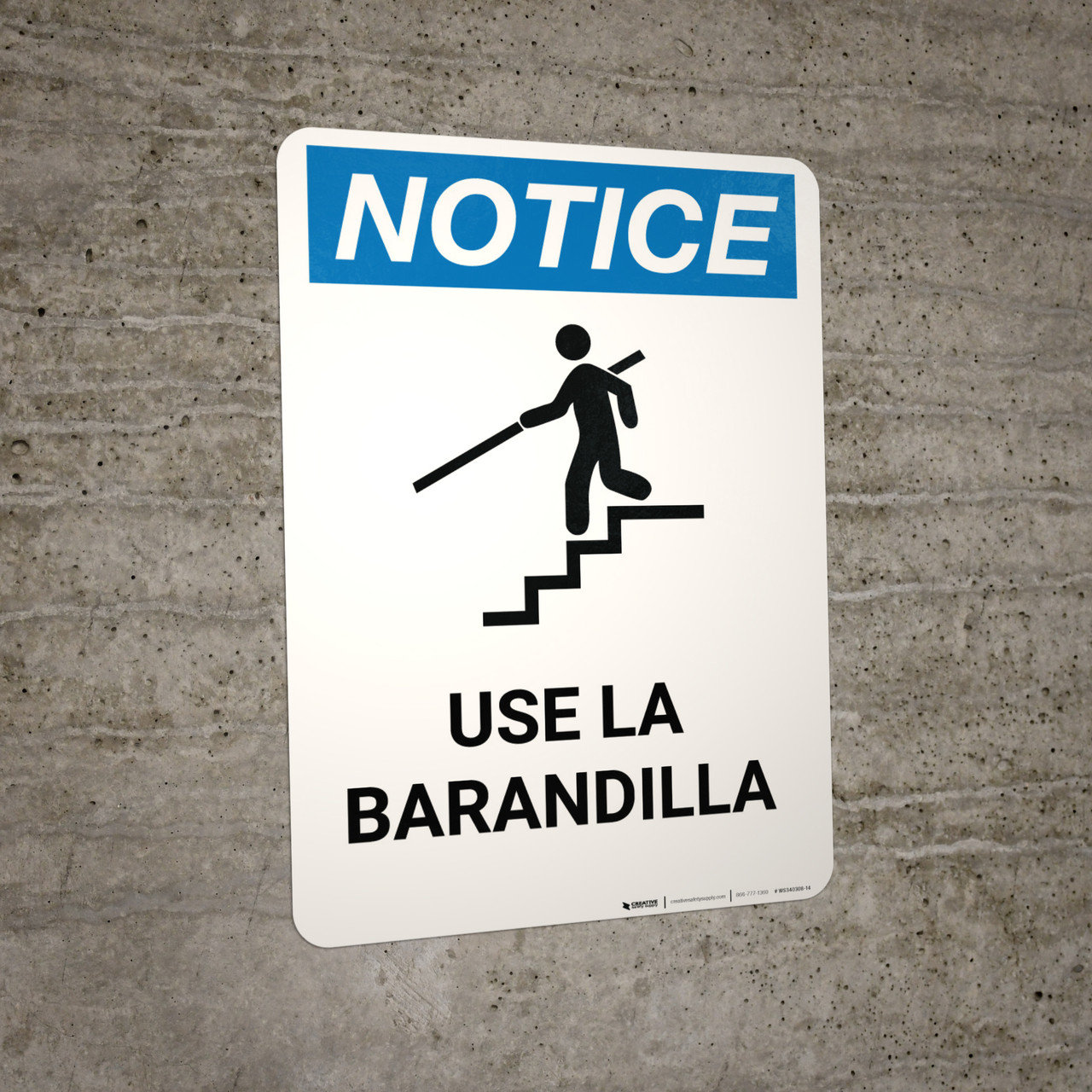 Notice Spanish Helmet And Goggles Required In Area with Icon