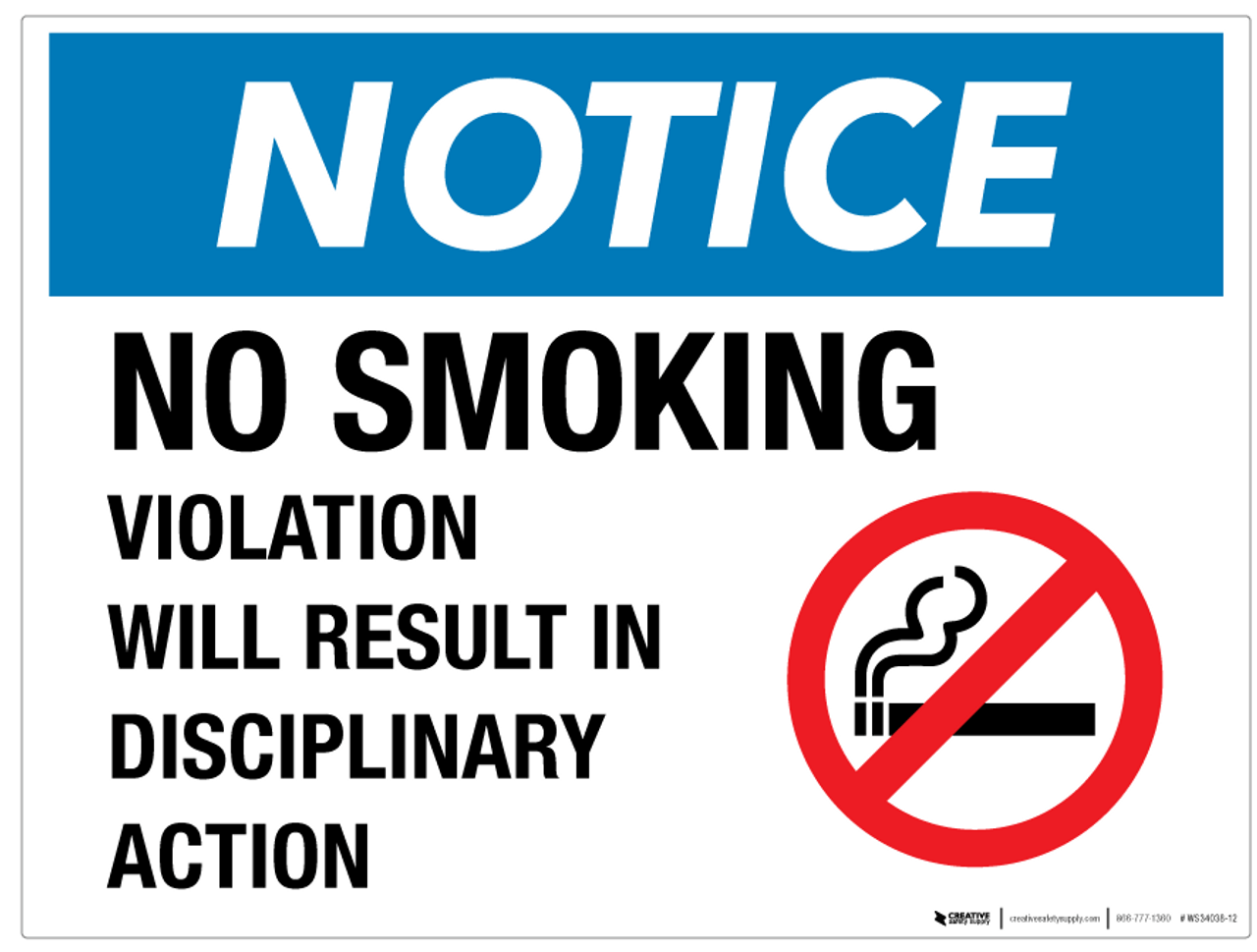 anti smoking sign