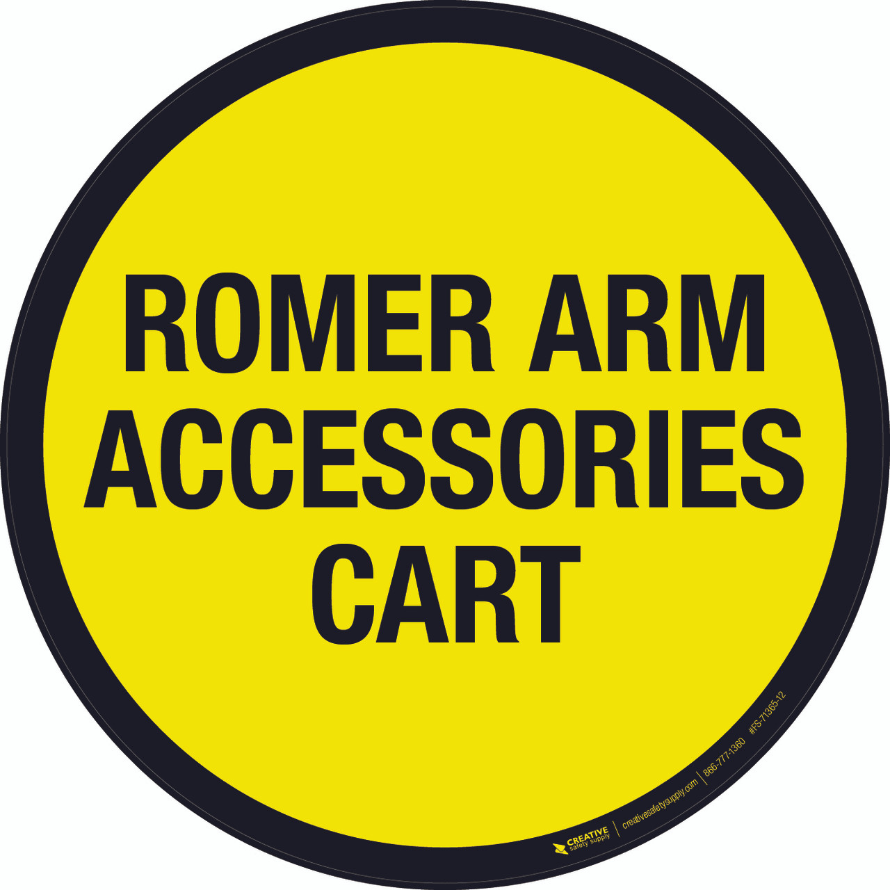 Romer Arm Accessories Cart Floor Sign