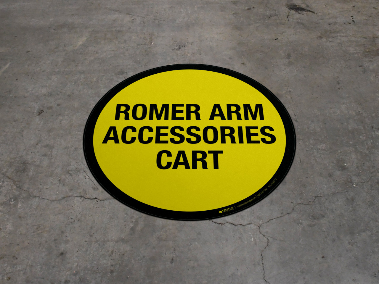 Romer Arm Accessories Cart Floor Sign