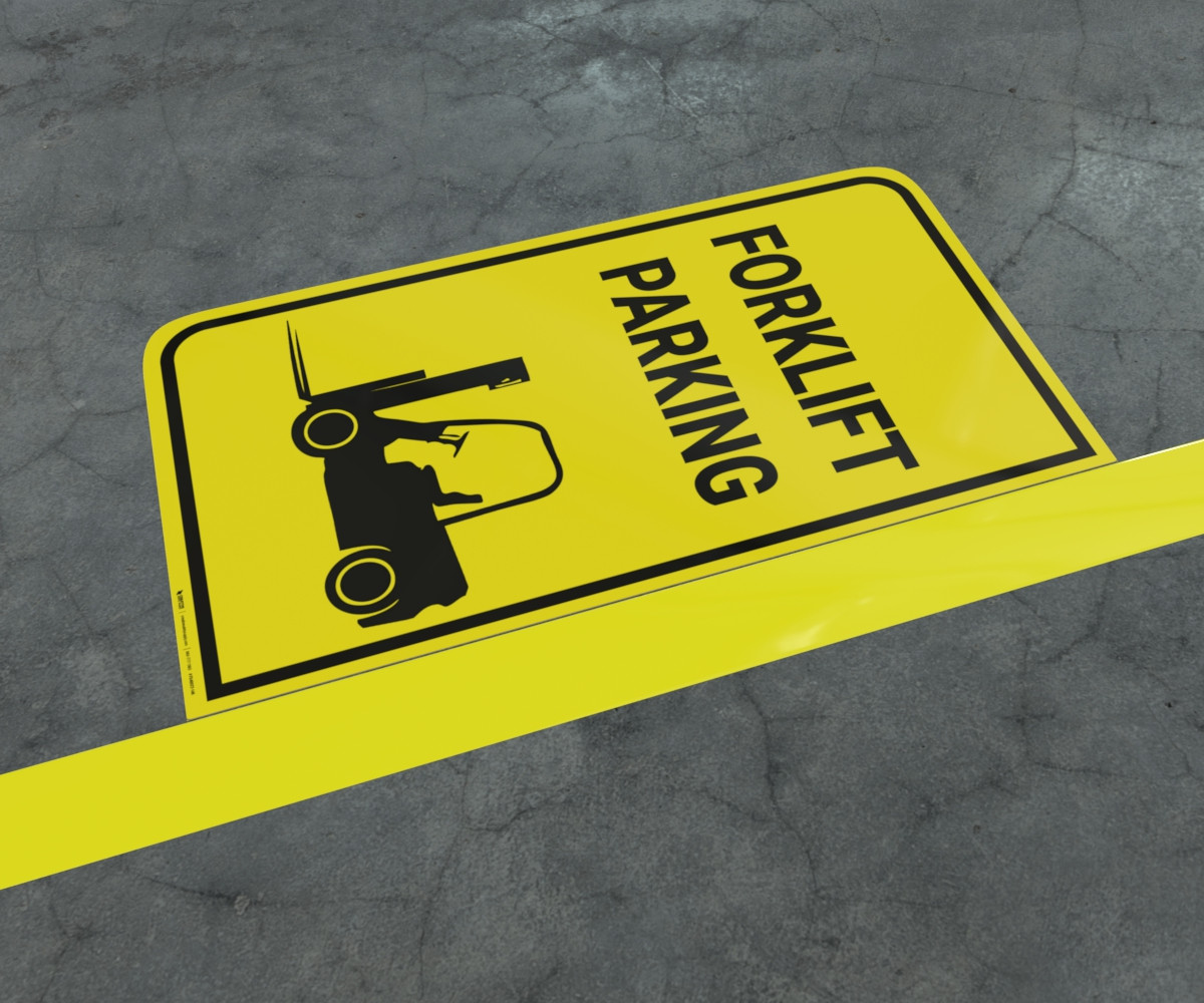 Forklift Parking Floor Marking Sign