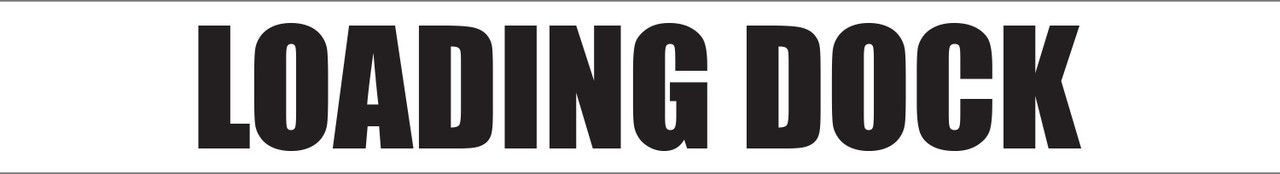 Loading Dock - Inline Printed Floor Marking Tape