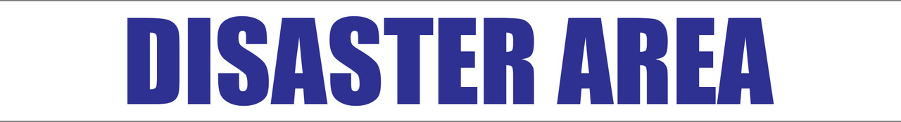 Disaster Area - Inline Printed Floor Marking Tape