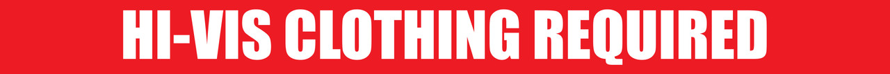 Hi-Vis Clothing Required - Inline Printed Floor Marking Tape