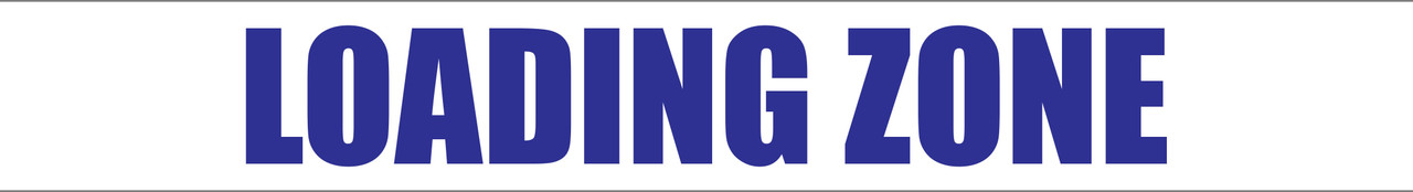 Loading Zone - Inline Printed Floor Marking Tape