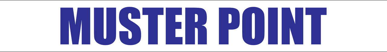 Muster Point - Inline Printed Floor Marking Tape