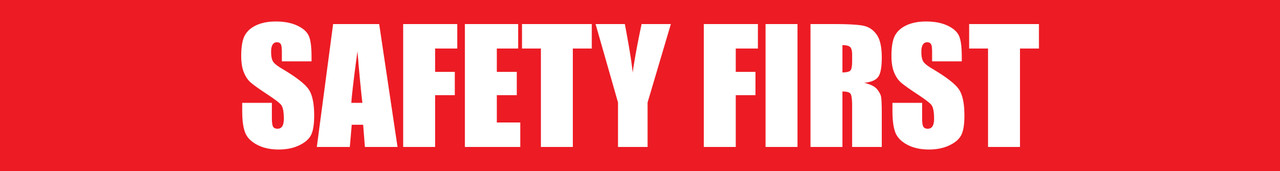 Safety First - Inline Printed Floor Marking Tape