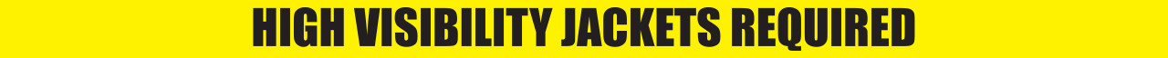 High Visibility Jackets Required - Inline Printed Floor Marking Tape