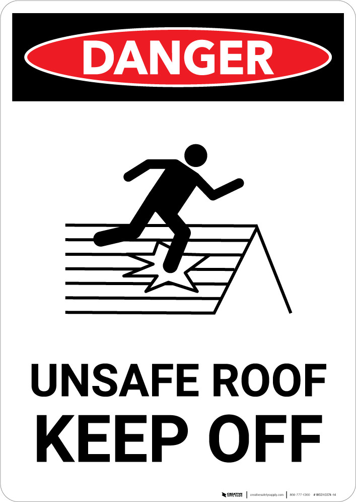 Unsafe Roof Keep Off With Icon Portrait Wall Sign Creative Safety Supply I'm building tiny apps and reduce. unsafe roof keep off with icon portrait wall sign