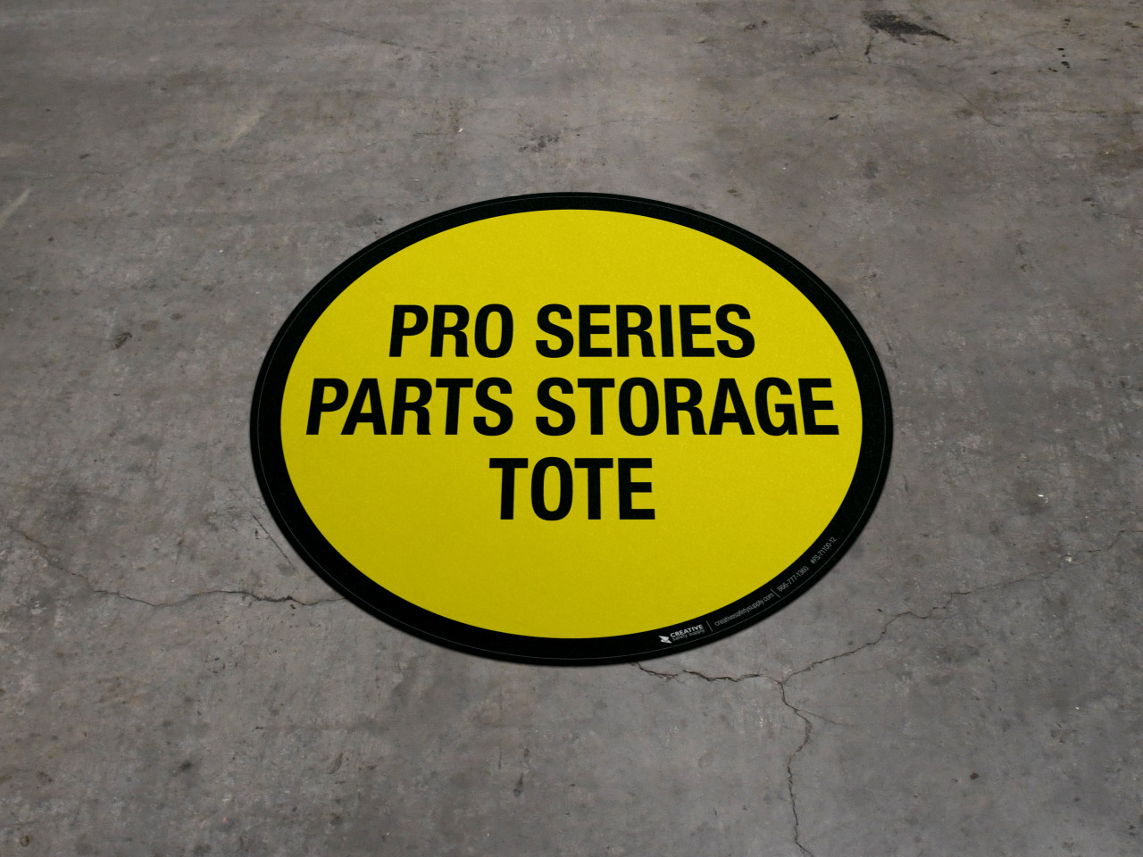 Pro Series Parts Storage Tote Floor Sign