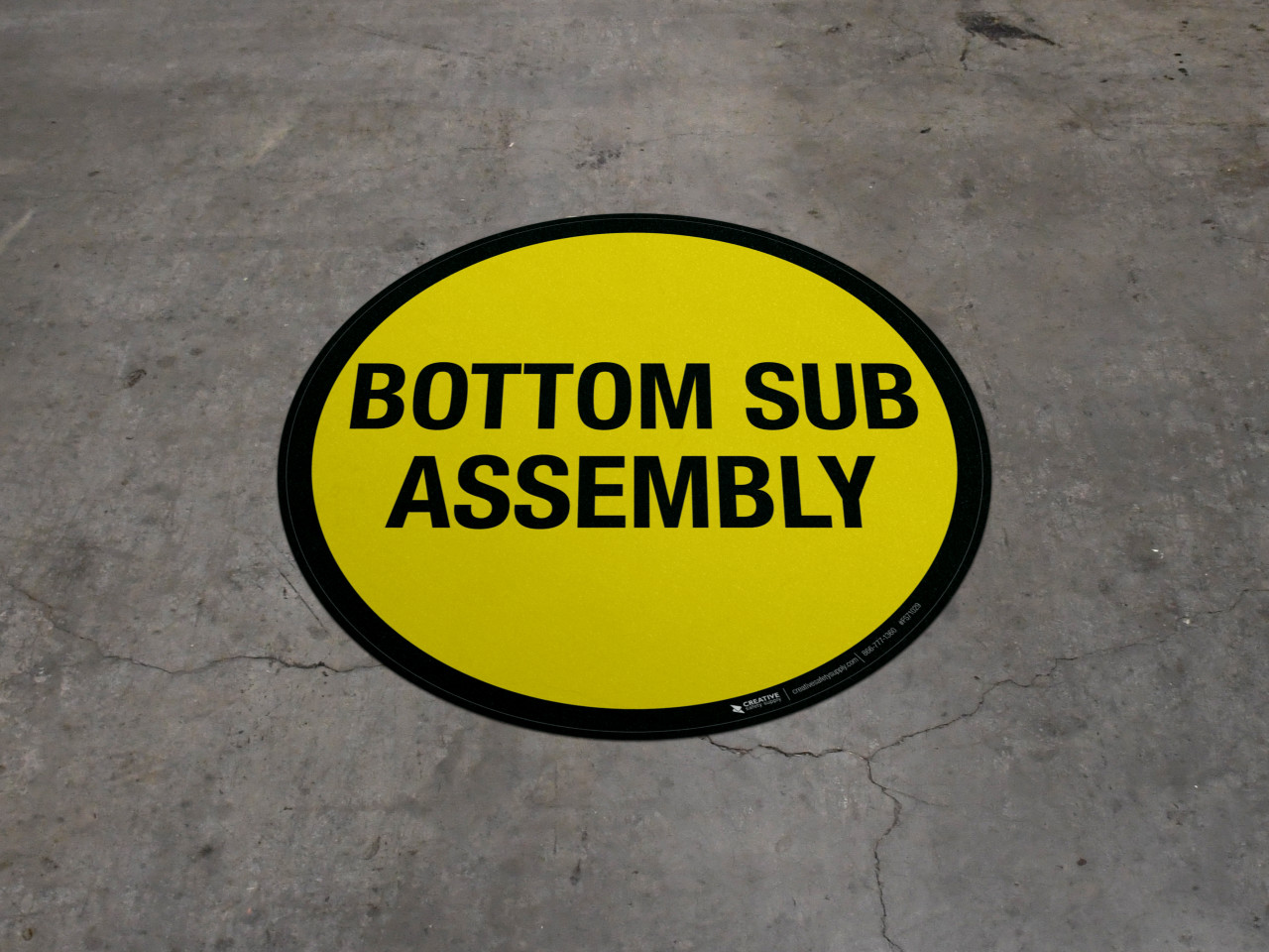 Bottom Sub Assembly Floor Sign