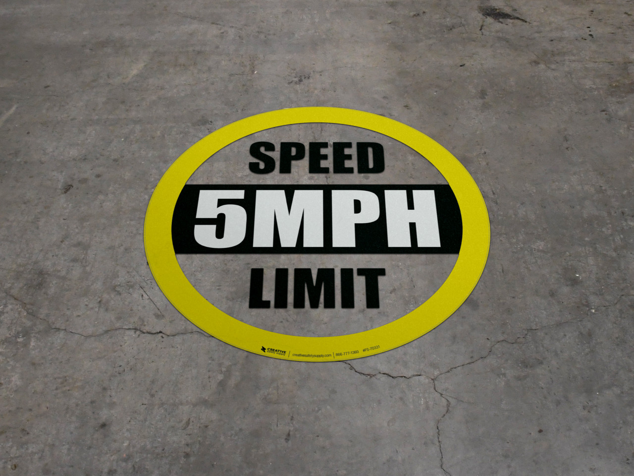 Speed Limit 4MPH Floor Sign