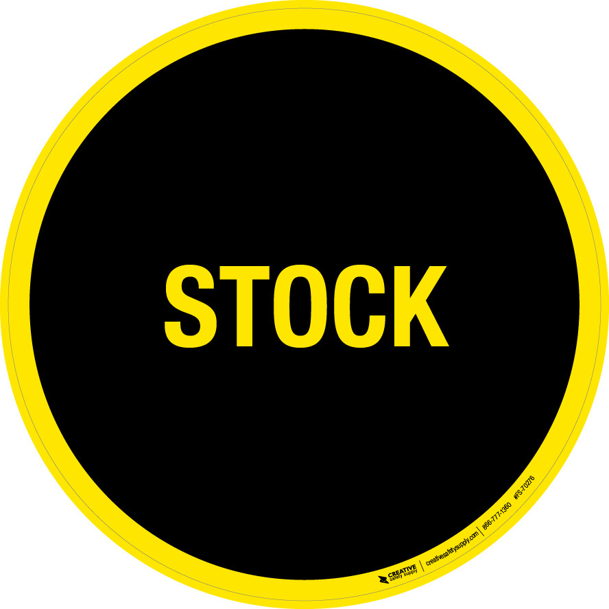 Stock Floor Sign