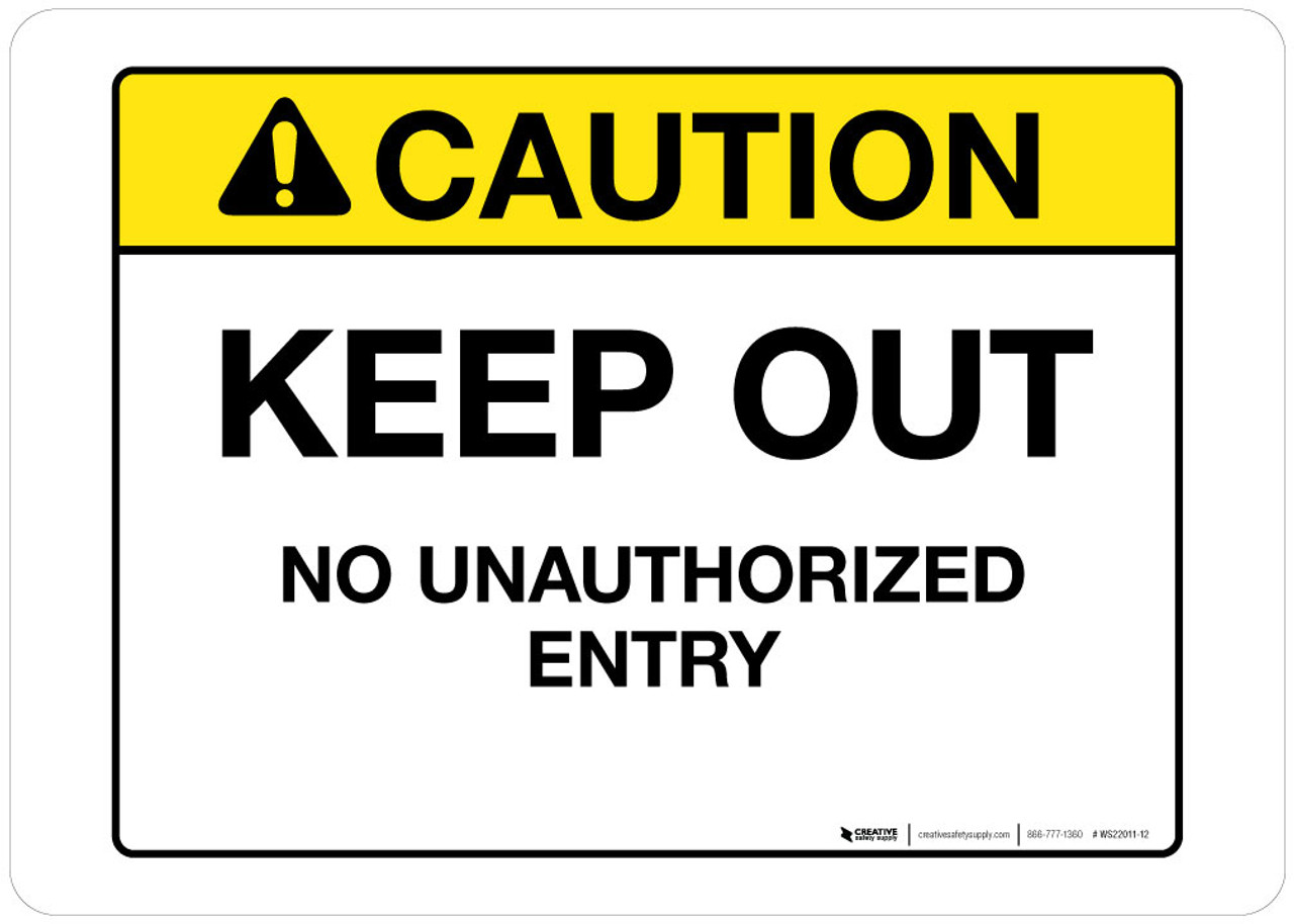 signs that say keep out