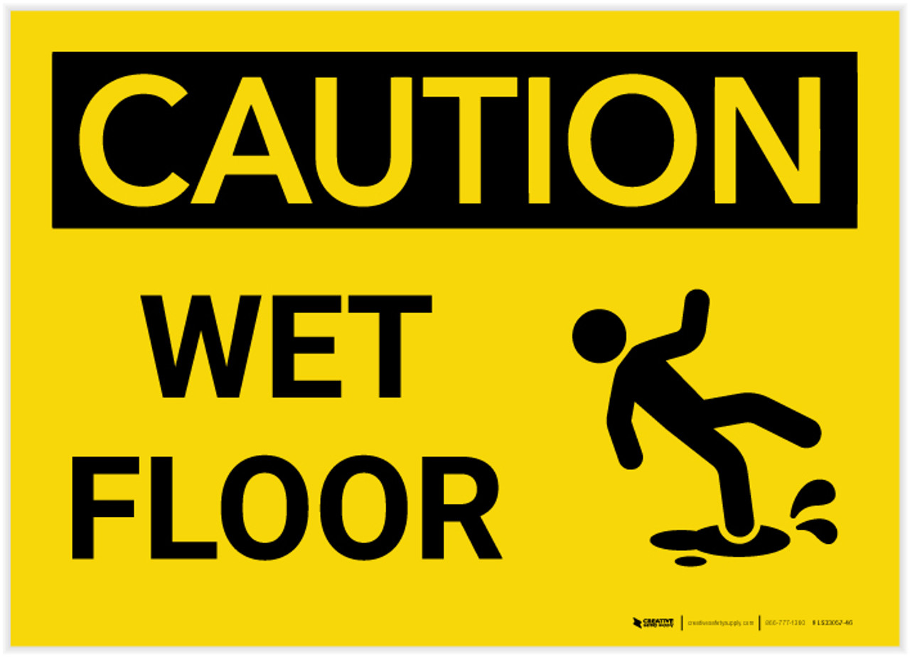 Caution Wet Floor Printable Sign Printable Word Searches   LS33057 46  83830.1571333201 