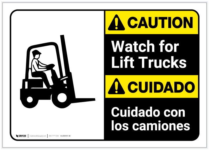 Workplace Safety Equipment ANSI Caution Two Man Lift Sign ...