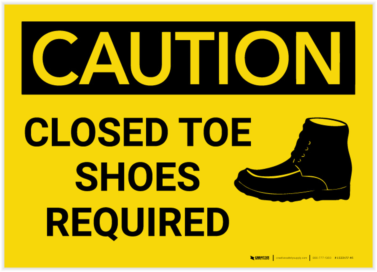 closed toe shoes
