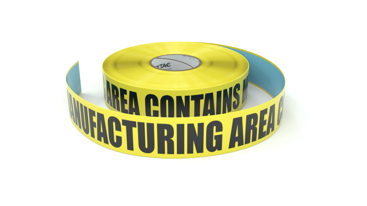 Food: Manufacturing Area Contains Milk - Inline Printed Floor Marking Tape