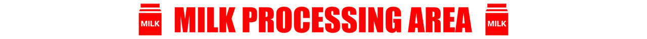 Food: Milk Processing Area - Inline Printed Floor Marking Tape