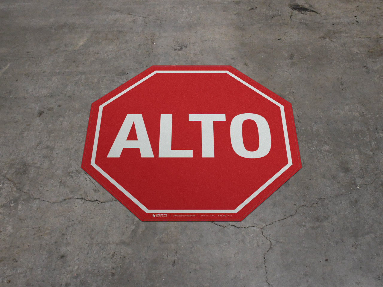 Alto (Stop) Sign Basic Floor Sign