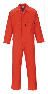 Combinaison De Travail Portwest – Zip Intégral, Résistante Aux Flammes, Haute Visibilité – Taille XL Orange