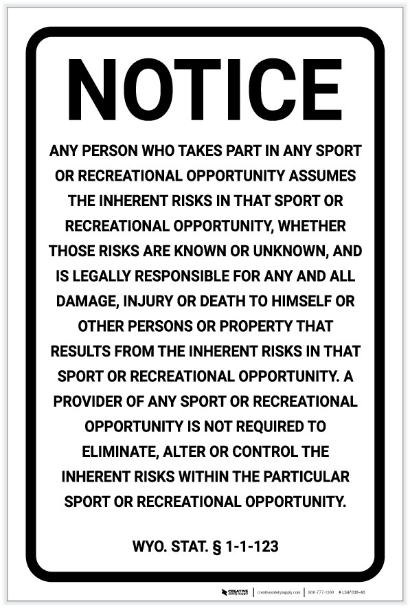 Arizona Equine Liability AZ Label