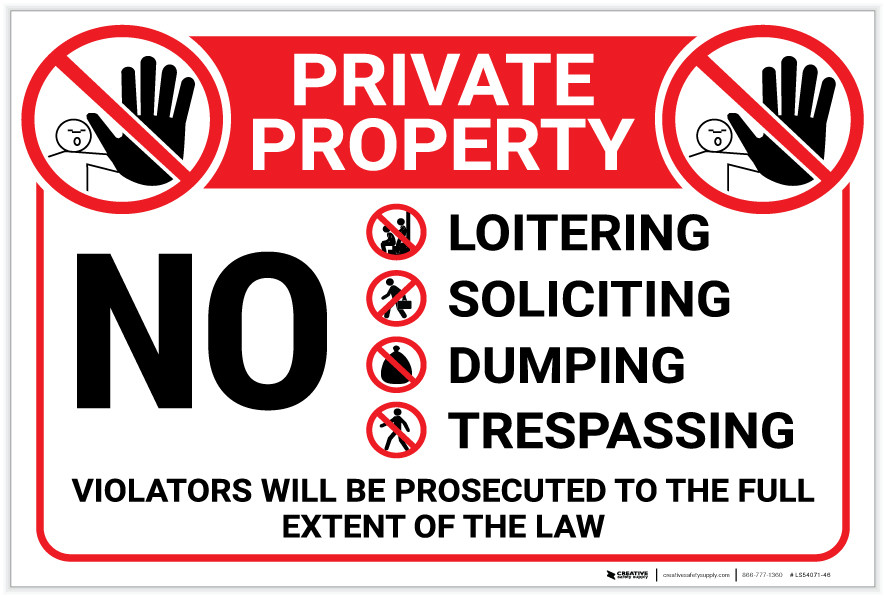 SmartSign Metallschild 'Private Property' – 35,6 X 25,4 Cm, Aus Laminiertem Aluminium, Rot/weiß, Wetterfest