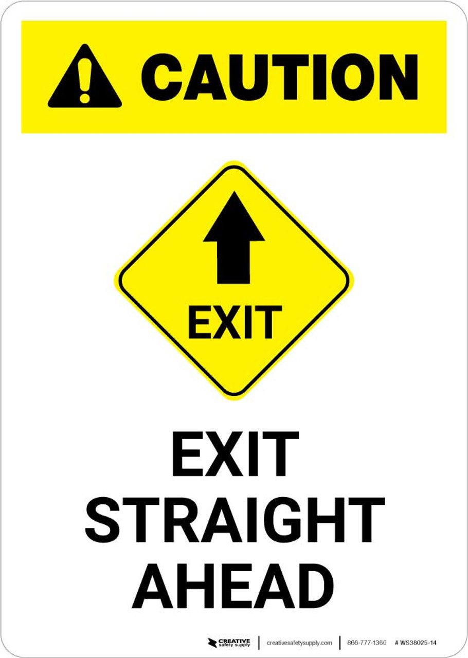 Go Straight Ahead Route Road Sign, Yellow Isolated Roadside Traffic  Signage, this Way only Direction Pointer Perspective, Black Stock Image -  Image of info, drive: 78294529