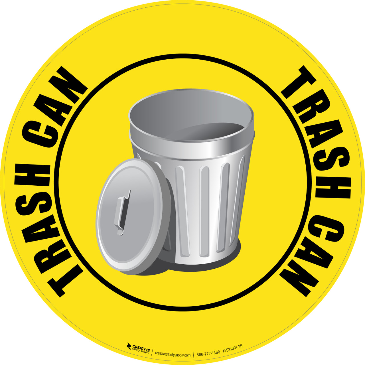 Trash Can Sign