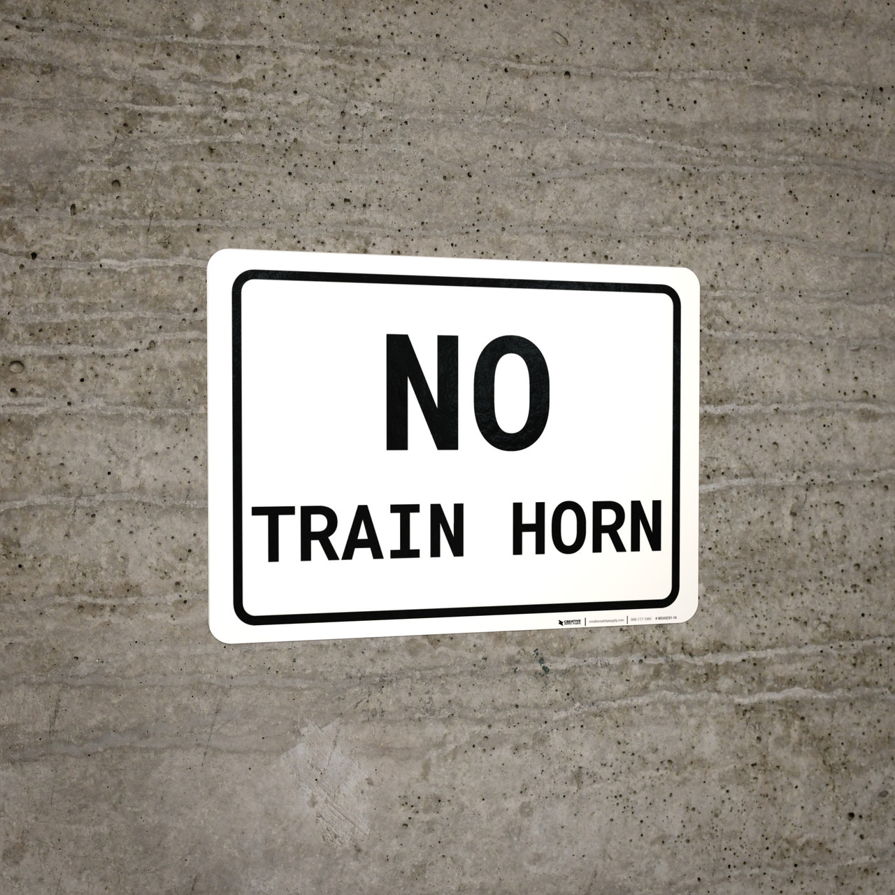 Do Not Stop on Tracks Portrait - Wall Sign