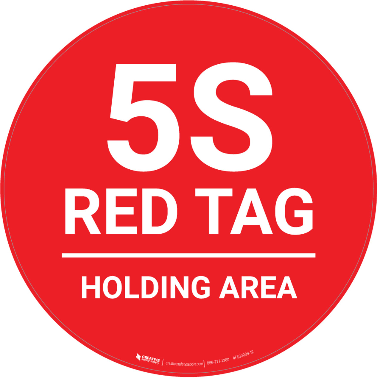 5S Red Tag Signs  Creative Safety Supply