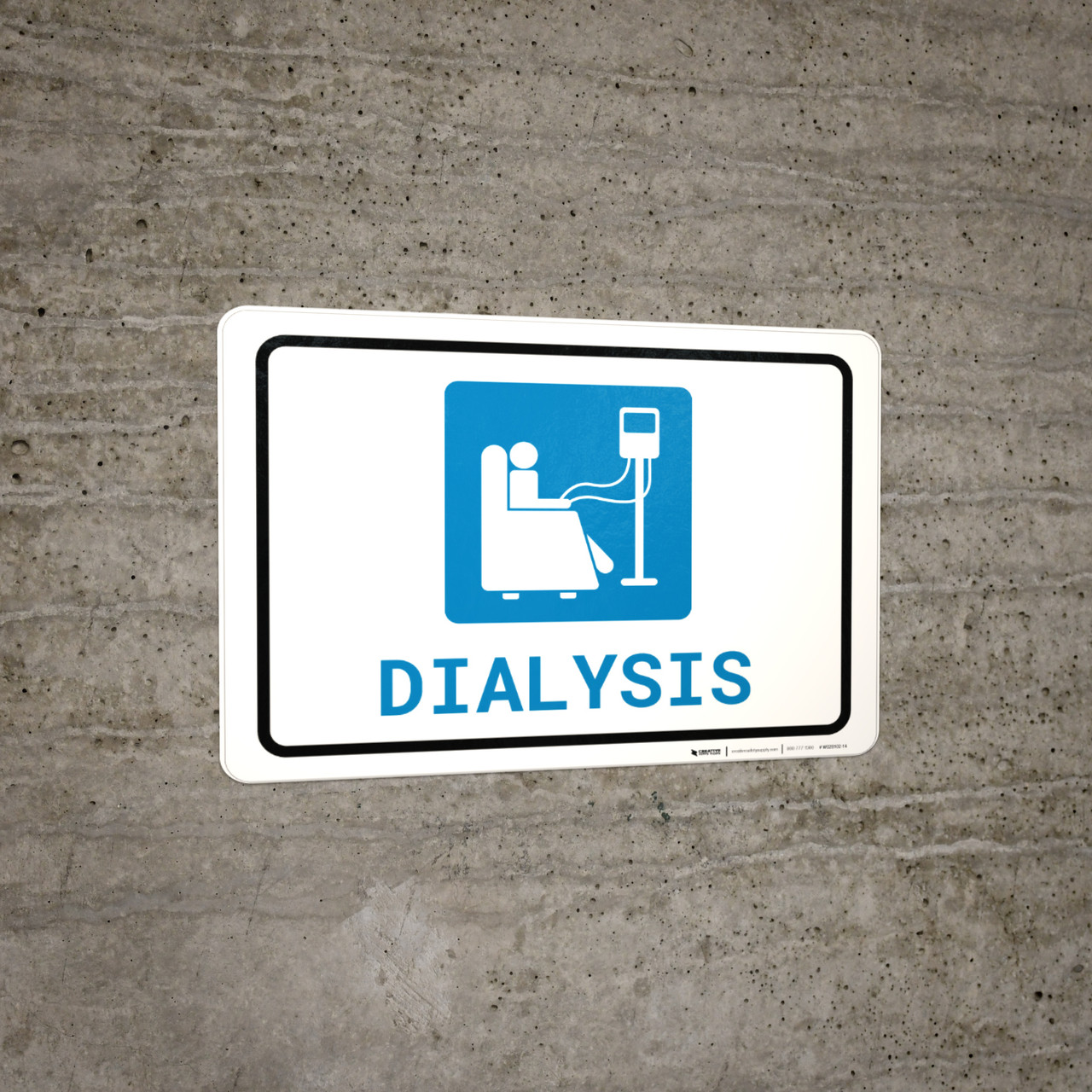 Dialysis with Icon Landscape - Wall Sign