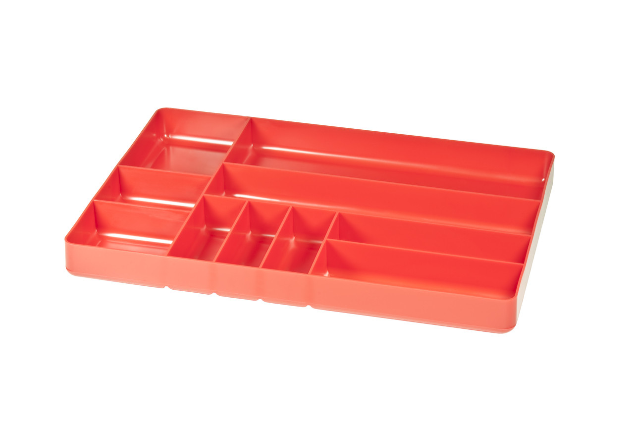 11 x 16 10 compartment Organizer Tray - Red